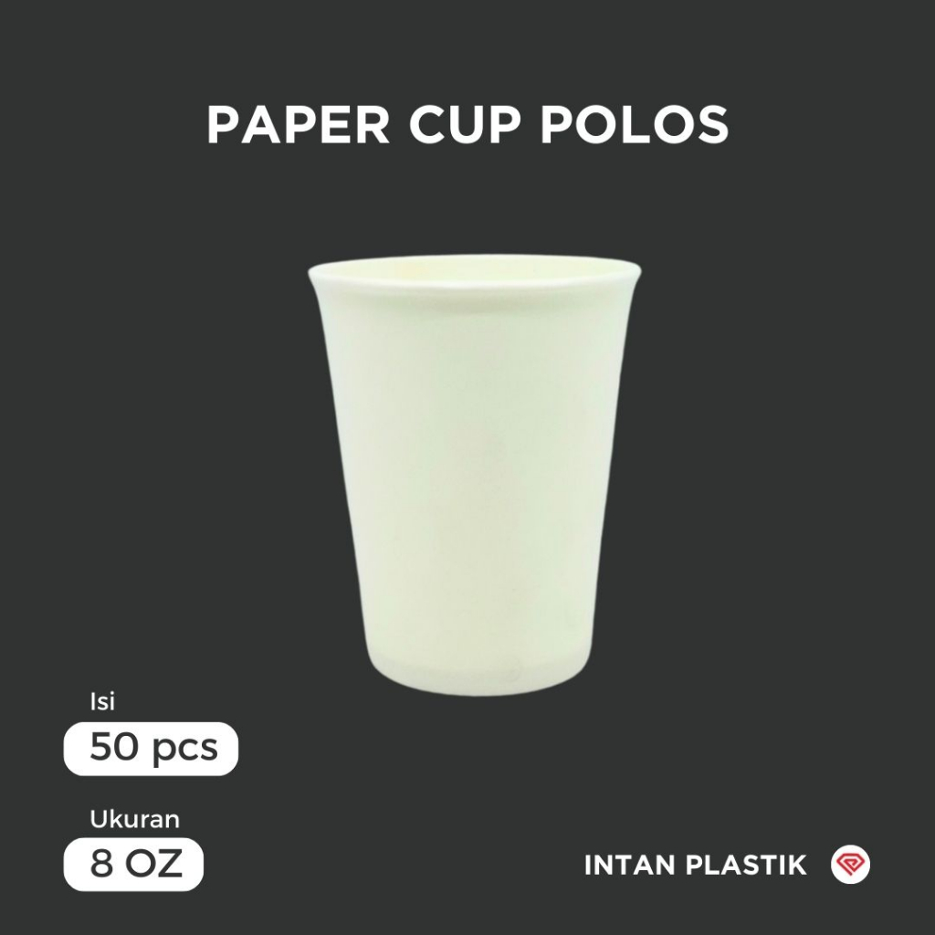 Jual Paper Cup Polos Ukuran Oz Isi Pcs Shopee Indonesia