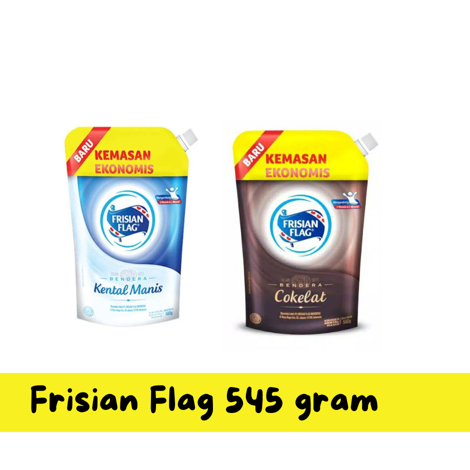 Jual Frisian Flag Bendera Kental Manis Pouch - Rasa Plain 545 gr ...