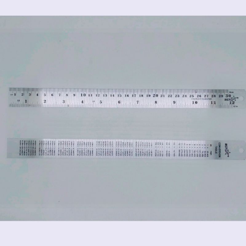 Jual Penggaris 30 cm stainless steel MICROSTAR / penggaris besi ...