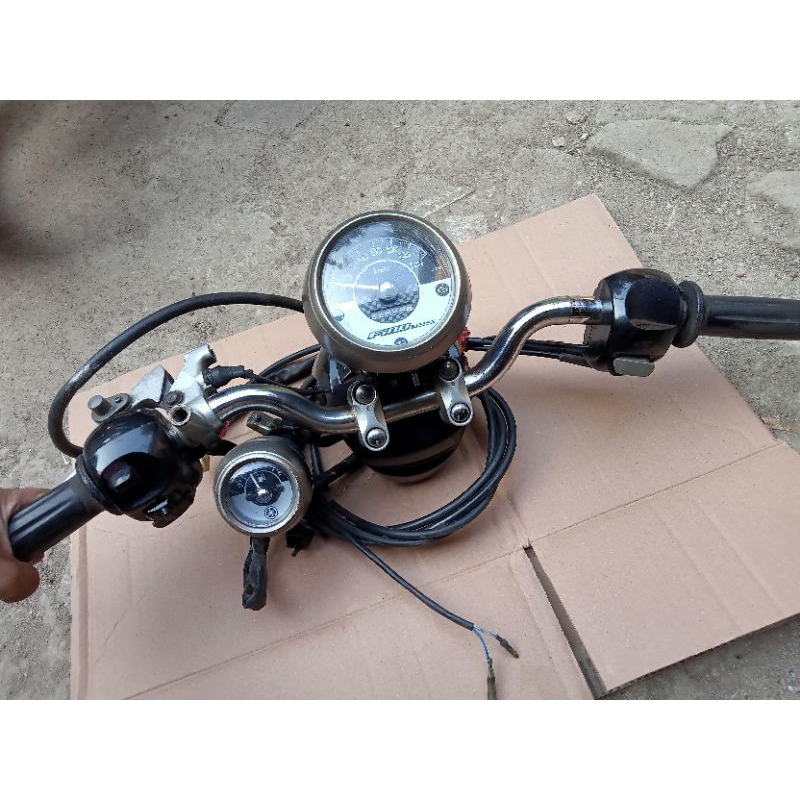 Jual Speedometer Set Stang Yamaha Fino 125 Original Copotan Shopee