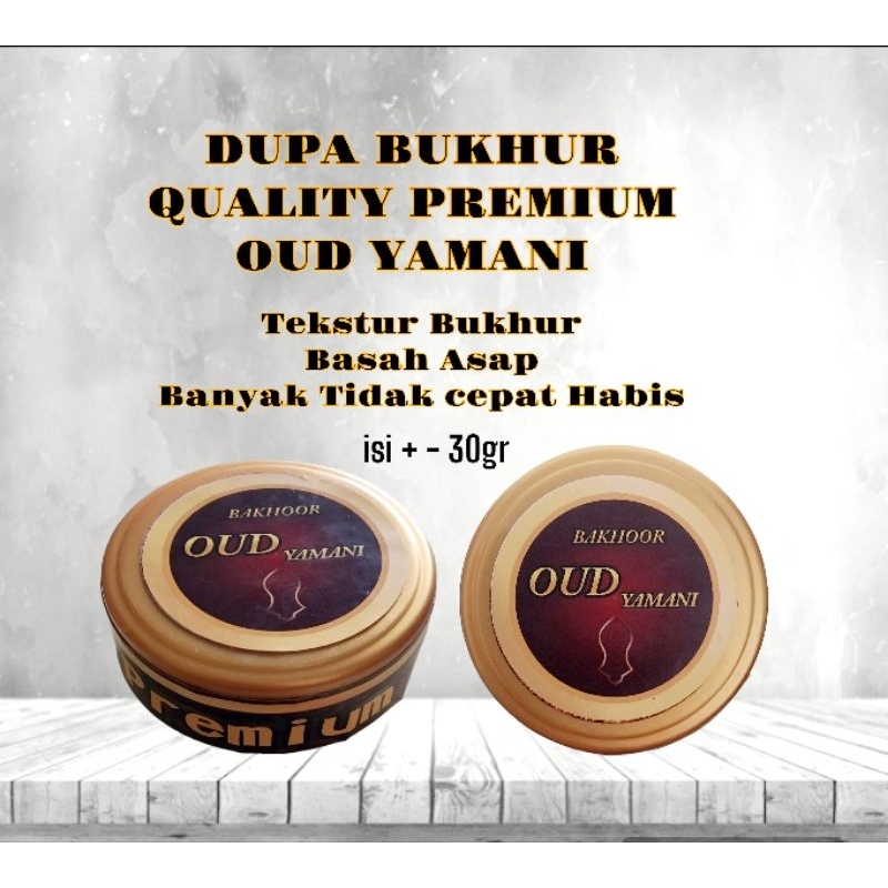 Jual dupa bukhur bakhoor premium QUALITY OUD YAMANI + - 30gr | Shopee ...
