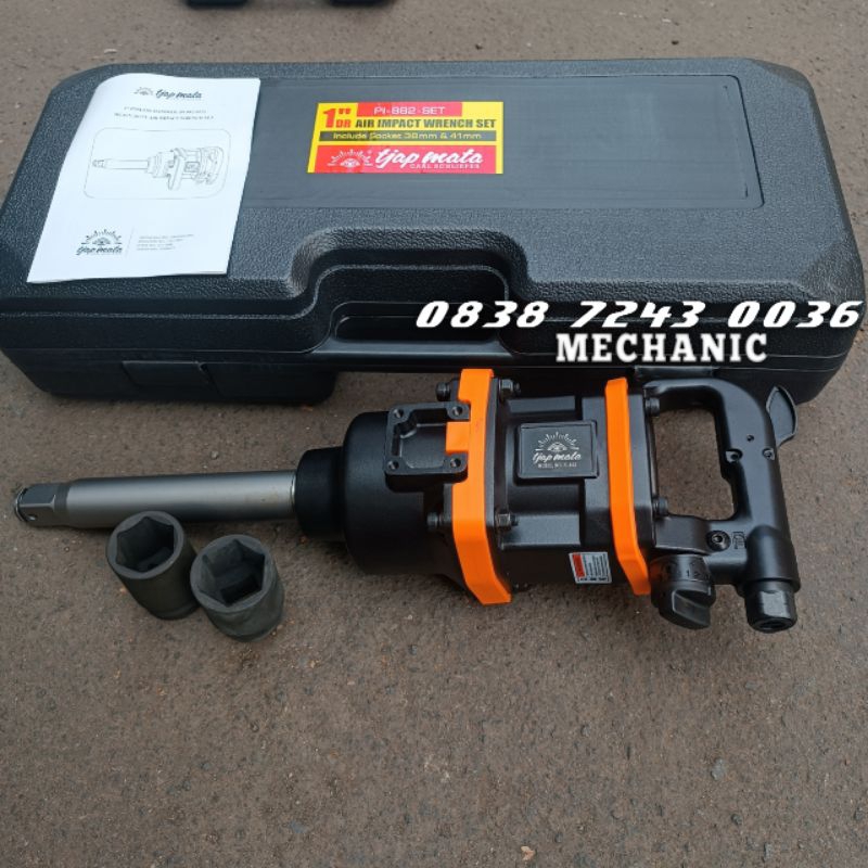 Jual Air Impact Wrench Set Inch Drive Mesin Pembuka Baut Roda Truck Set Include Socket Mm