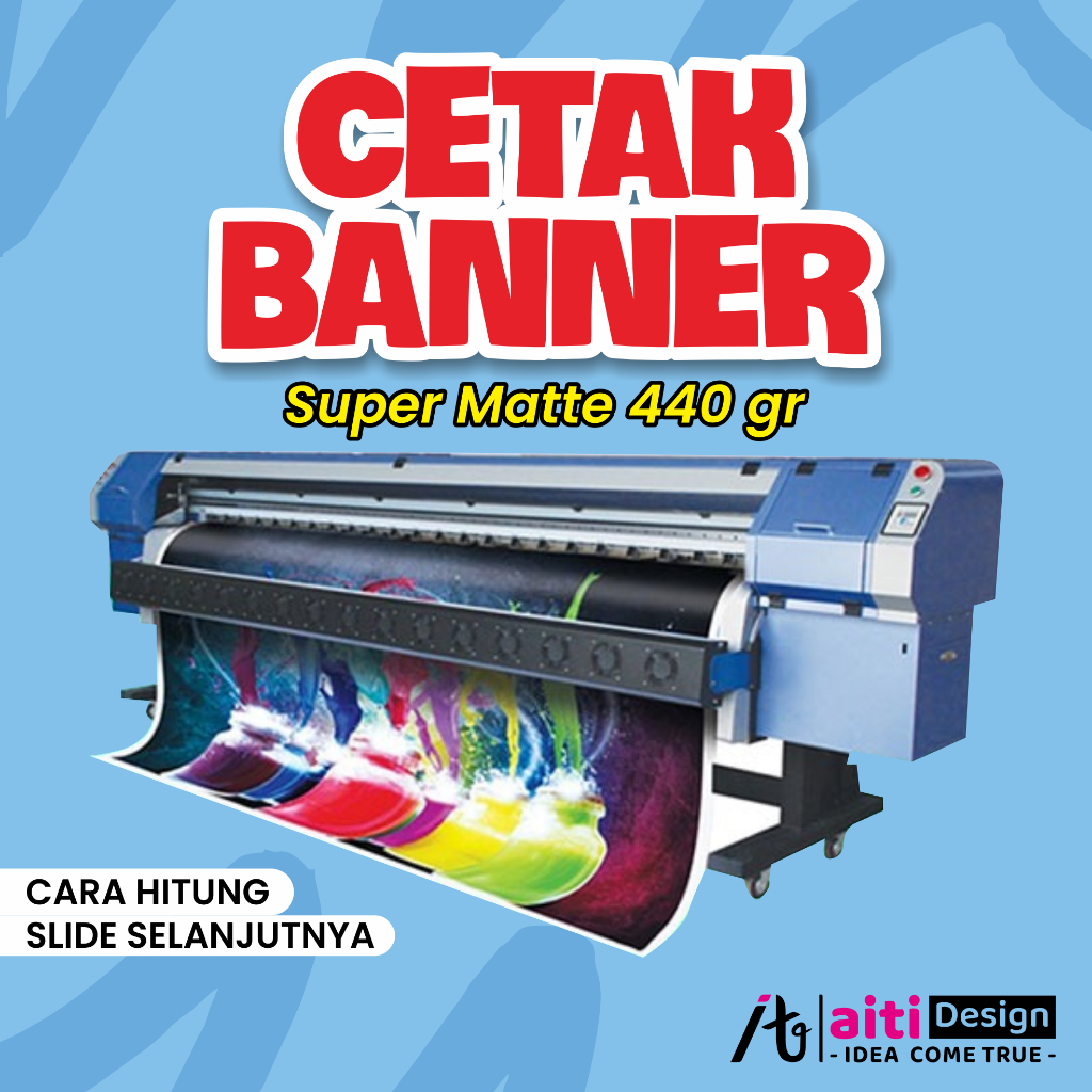 Jual Cetak Banner Super Matte 440 Gr Spanduk Backdrop Baliho