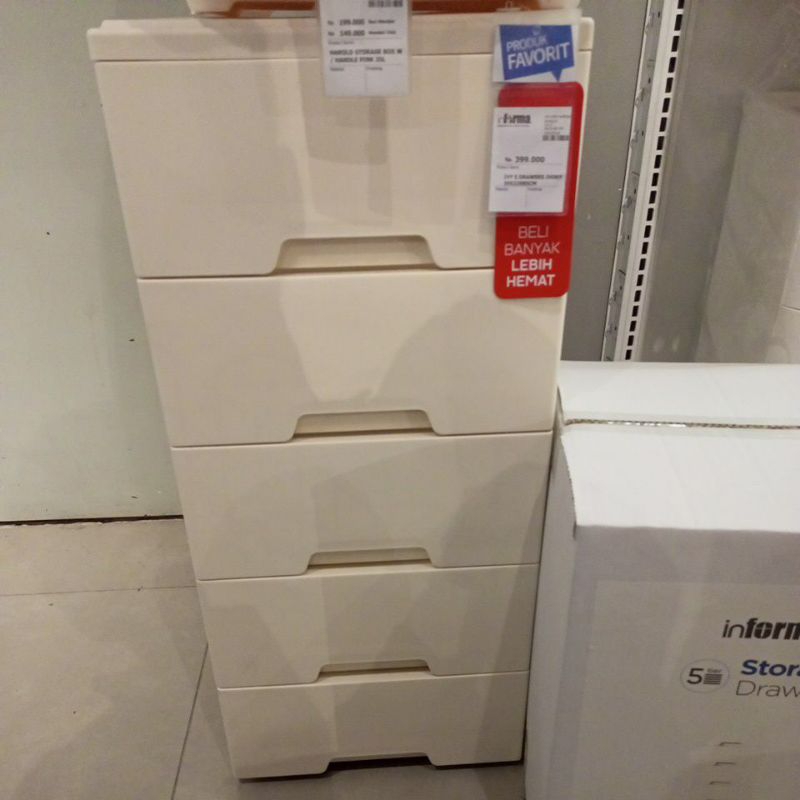 Jual Informa drawer lemari ivy laci penyimpanan 5 tingkat | Shopee ...