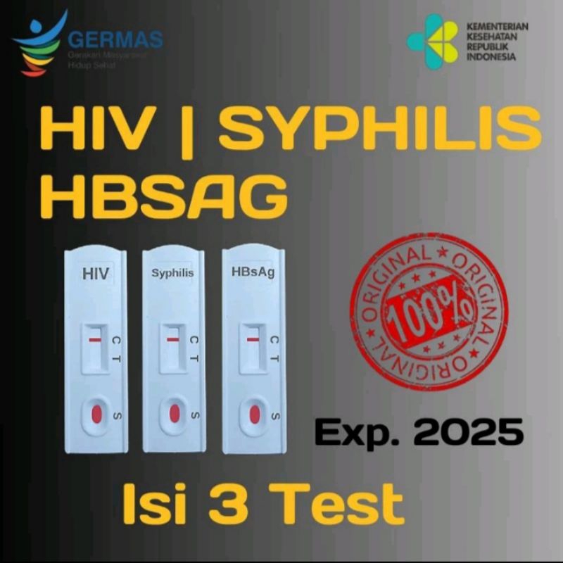 Jual Paket Murah Tes HIV, Syphilis Dan HBSAg isi 3 Set Shopee Indonesia