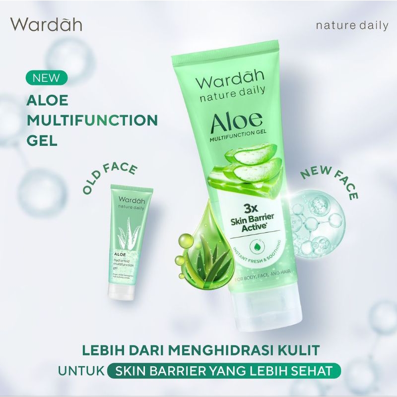 Jual Wardah Nature Daily Aloe Multifunction Gel 100 Ml Gel Aloe Vera