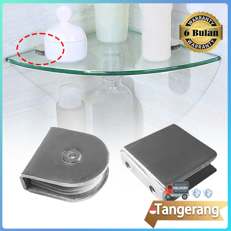 Jual Penjepit Kaca Stainless Steel Glass Clip Tangga Kaca Pagar Braket Penjepit Shopee Indonesia