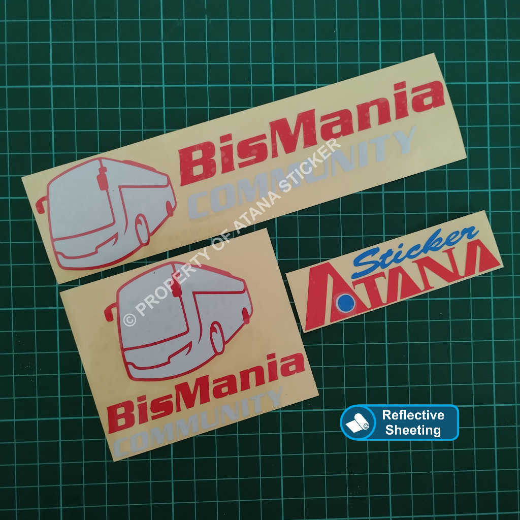 Jual Stiker BisMania Community Cutting Sticker Bis Mania Komunitas Bus Lovers Indonesia Decal