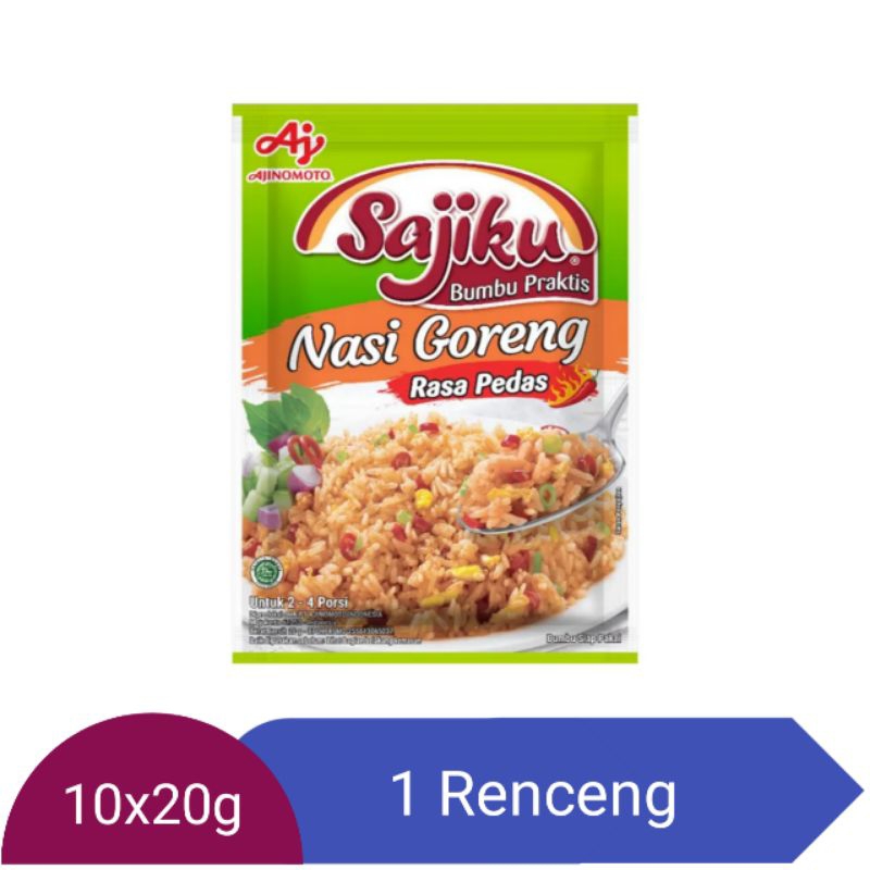 Jual Sajiku Bumbu Nasi Goreng 10x20g (1 Renceng) | Shopee Indonesia