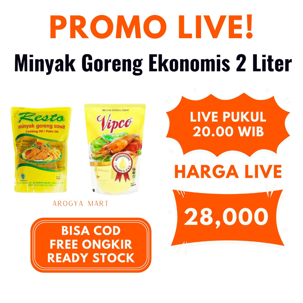 Jual Minyak Goreng Ekonomis 2 Liter | Shopee Indonesia