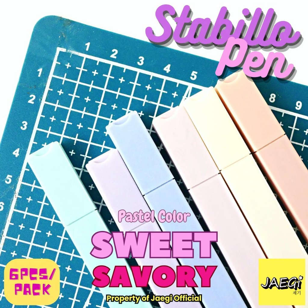 Jual JAEGi Stabillo Highlighter Pastel Color Box isi 6 Pcs Shopee Indonesia