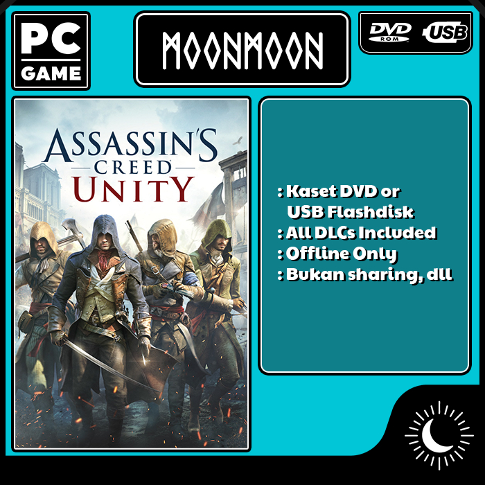 Jual Assassin's Creed Unity (2014) Full DLCs Game PC Laptop Shopee
