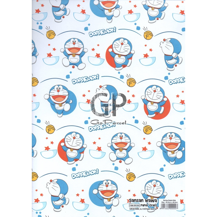 Jual ( 5 Lembar ) TSUM TSUM SANWA - KERTAS KADO - GIFT WRAP PAPER