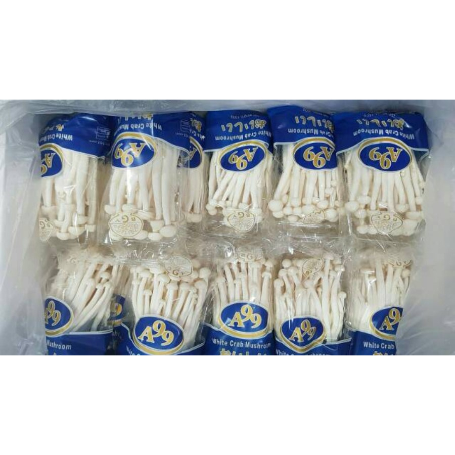 Jual Jamur Shimeji Salju Snow White Crab Seafood Mushroom 1 dus 40 pack