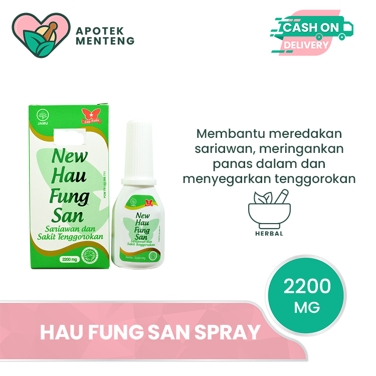 Jual Hau Fung San Spray Obat Sariawan Sakit Tenggorokan Bau Mulut Shopee Indonesia