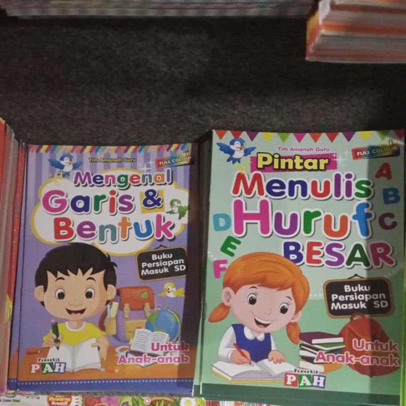 Jual Buku Belajar Menulis/ Menebali Angka ,huruf Besar ,huruf Kecil ...