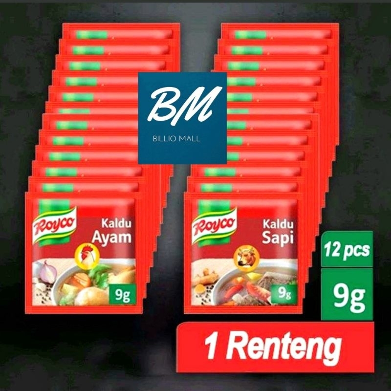 Jual Royco 1 Renceng 12 Sachet Penyedap Rasa (ayam dan sapi) | Shopee ...
