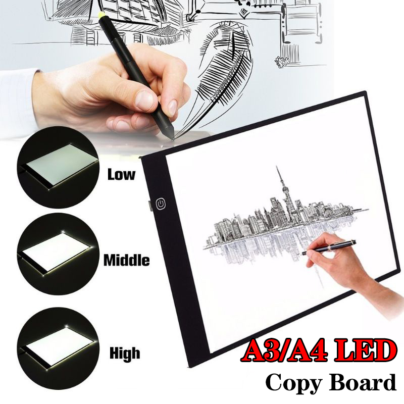 Jual A2/A3/A4/A5 LED Drawing Tracing Board Copy Board Papan LED Light