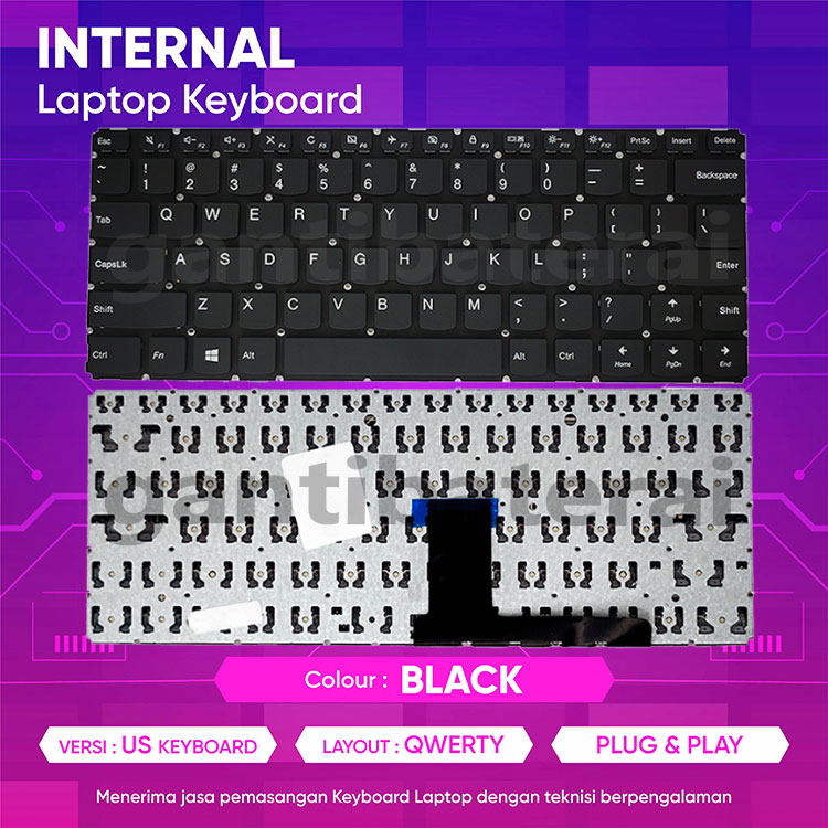Jual Keyboard Laptop Len V11014AST V11014IAP Delete / No Power