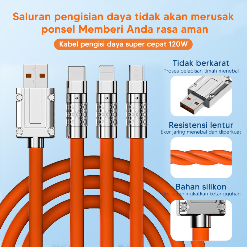 Jual Paduan Seng In W A Kabel Pengisian Super Cepat Silikon Cair Kabel Data Pengisian