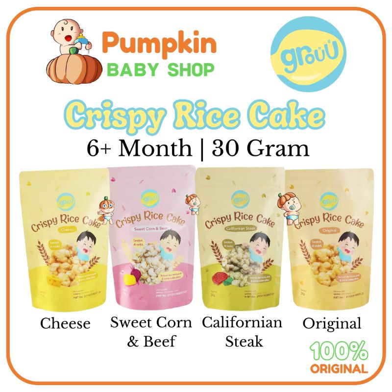 Jual Grouu Crispy Rice Cake - Cemilan bayi dan Anak | Shopee Indonesia