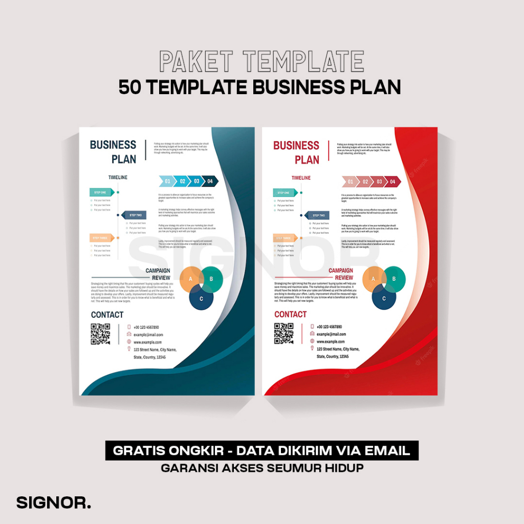 Jual [T8517] 50 Template Business Plan Rencana Bisnis Plan Printable ...