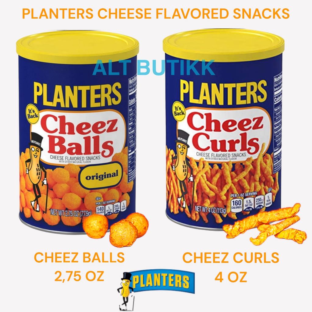 Jual PLANTERS CHEEZ BALLS CHEEZ CURLS CHEESE FLAVORED SNACKS