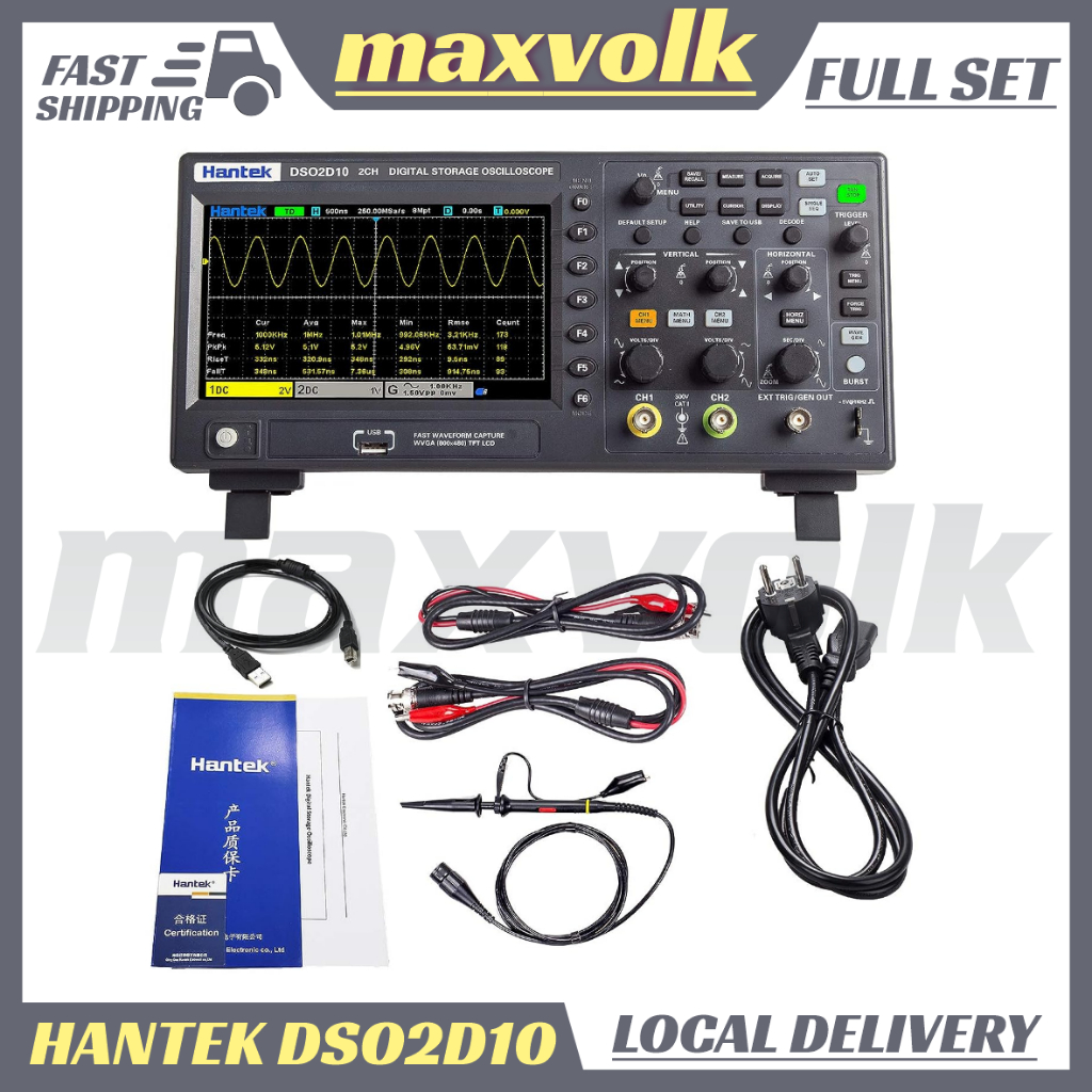 Jual HANTEK Digital Oscilloscope DSO5102P DSO-5102P DSO2D10 DSO-2D10 2 ...