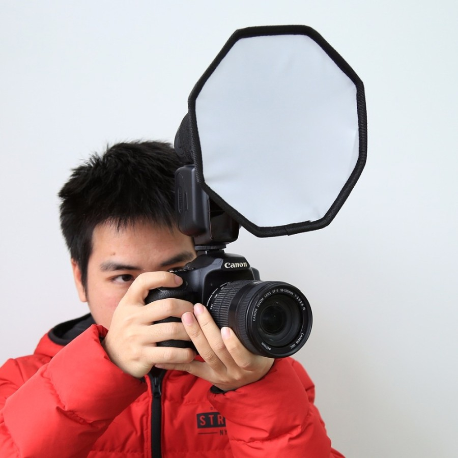 Jual No Brand Flash Diffuser Okta Softbox 20cm for Flash Godox TT600 ...