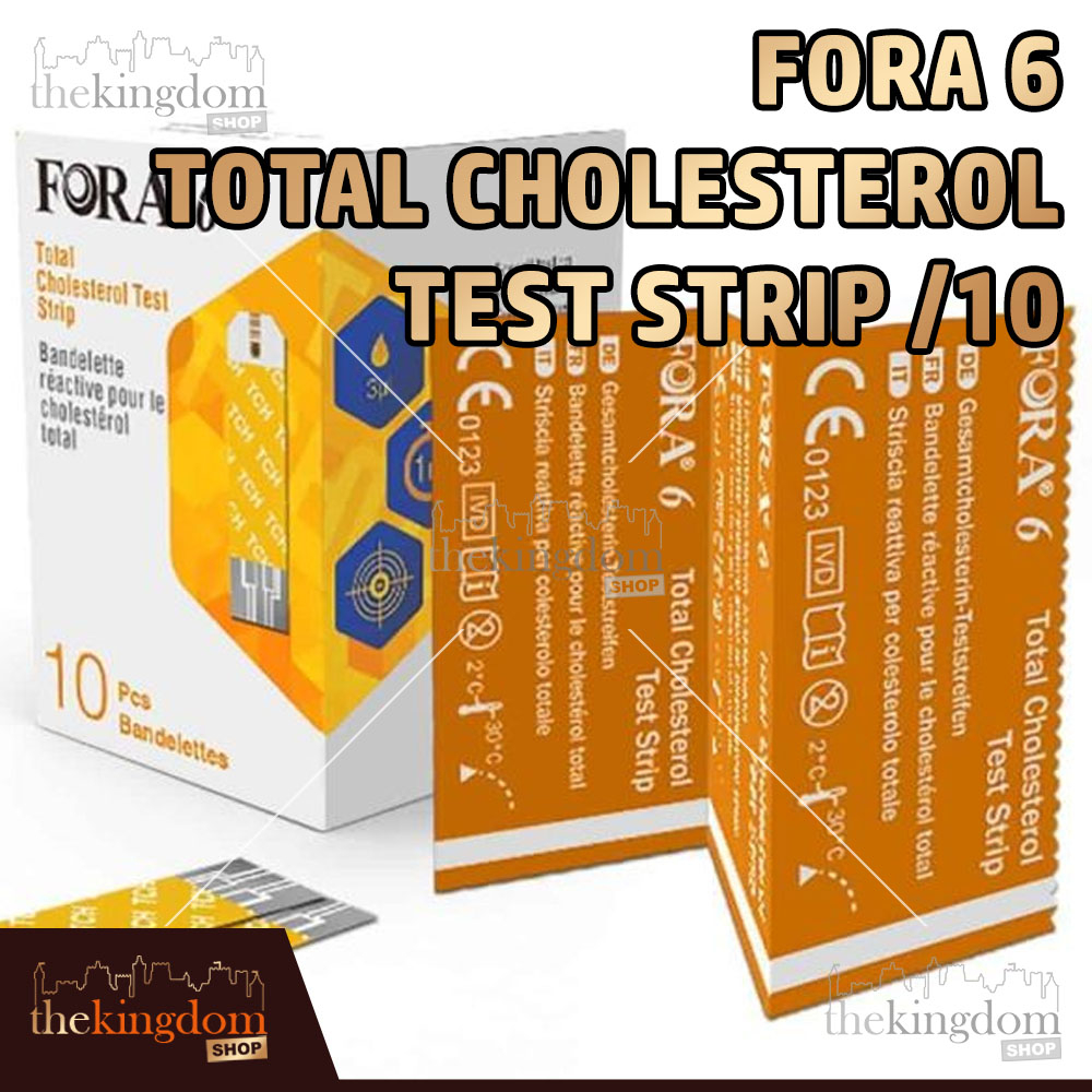 Jual Fora 6 Total Cholesterol Test Strip /10 Kolesterol Chol Refill Tes