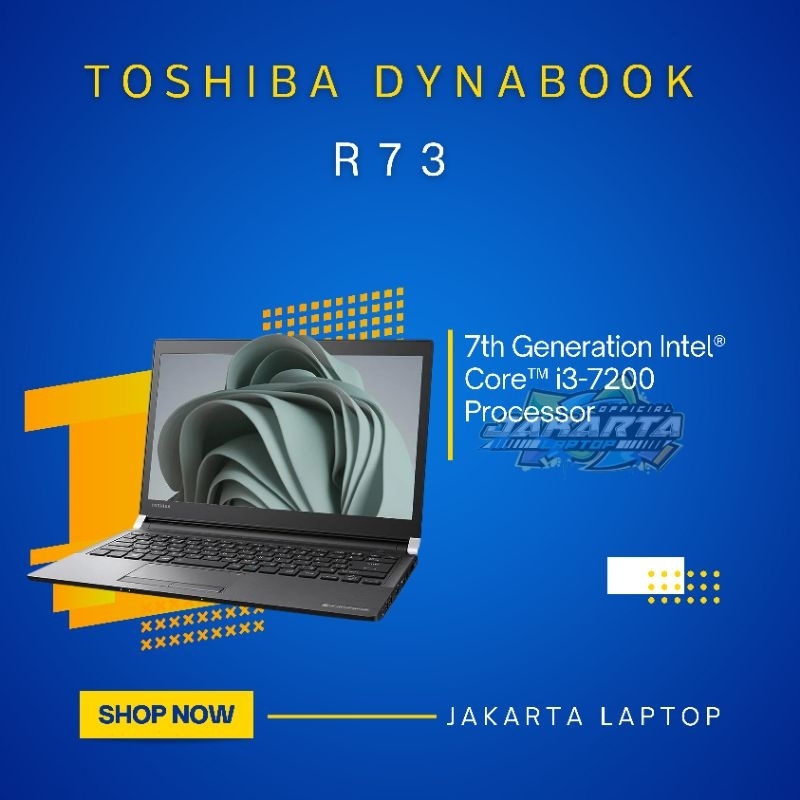 Jual Laptop Toshiba Portege R73 | Gen6 | Core i3 | Ram 16gb | Ssd 512Gb ...