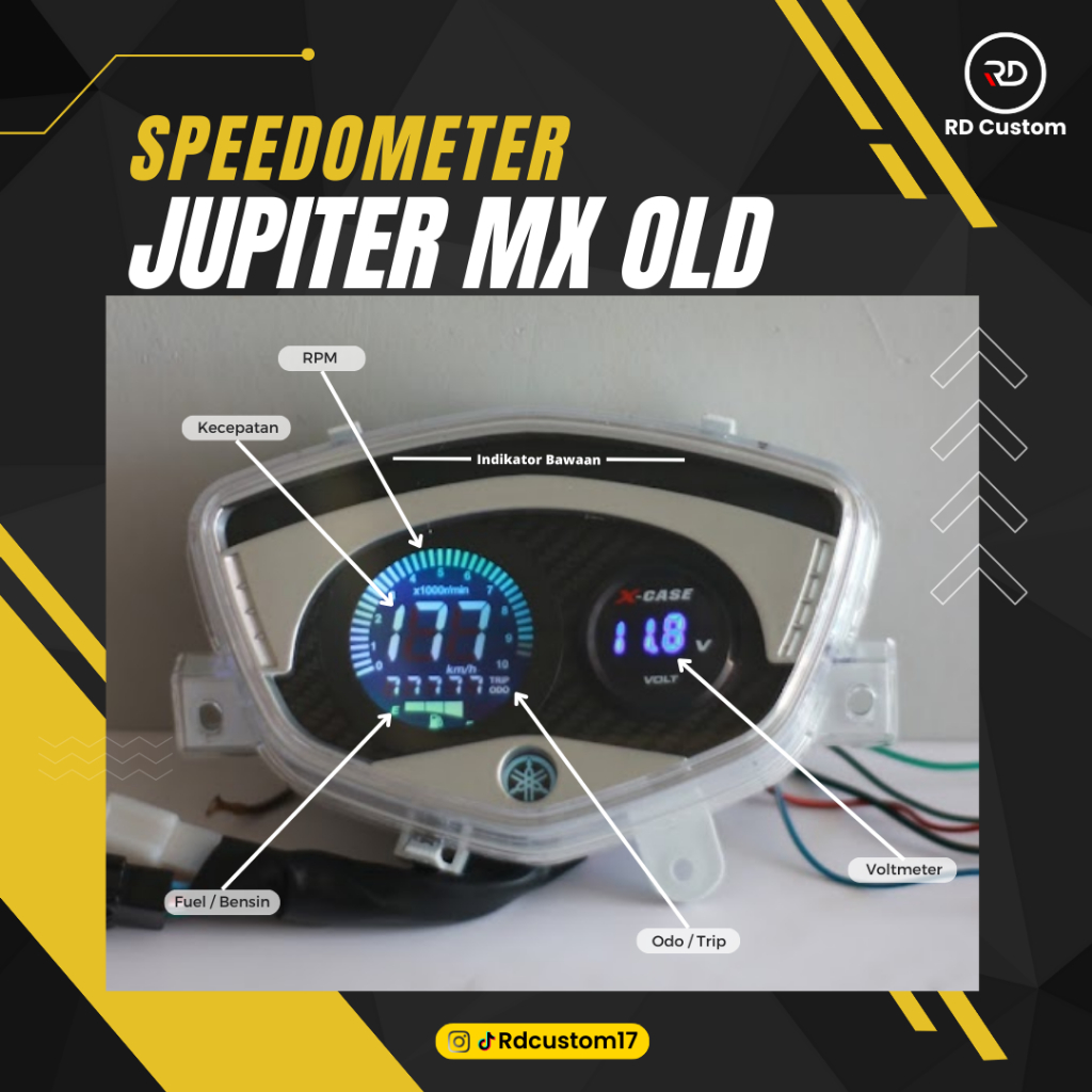 Jual Speedometer Digital Yamaha Jupiter MX Old Spark Shopee Indonesia