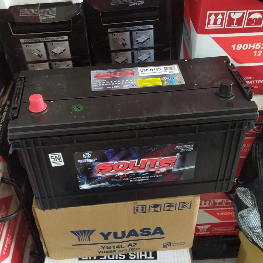 Jual Accu / Aki Kering Solite MF N100 12v 100Ah | Shopee Indonesia