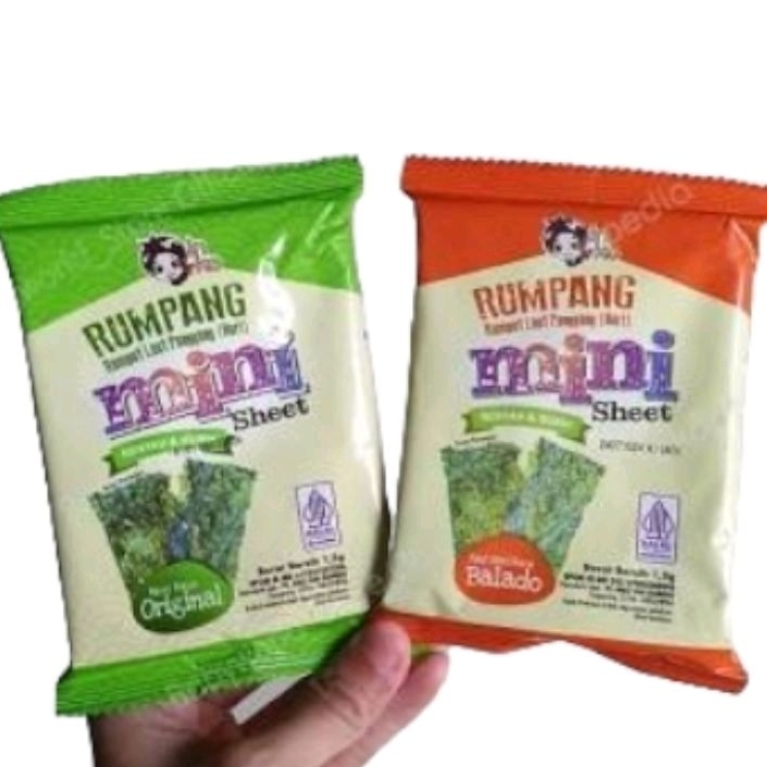 Jual INKO GIM Rumpang nori mini sachet 1,5gr snacks rumput laut seaweed ...