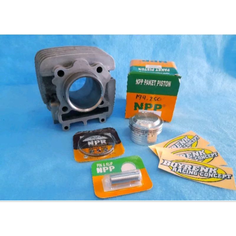 Jual PAKET BORE UP BLOK VEGA ZR DIAMETER 65 ISIAN PISTON 57/57.5/58/58