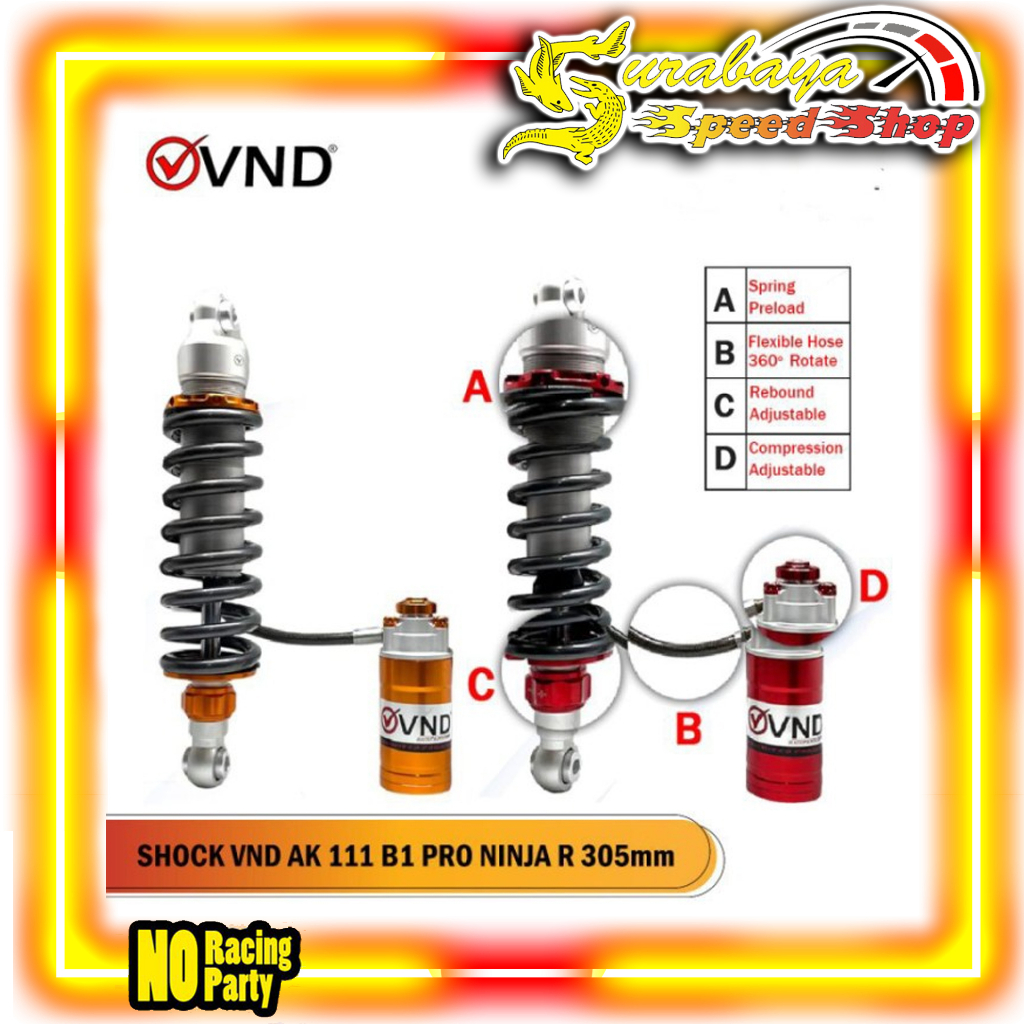 Jual VND Shock Monoshock Variasi Tabung Pisah Tipe AK 111 B1 - PRO ...