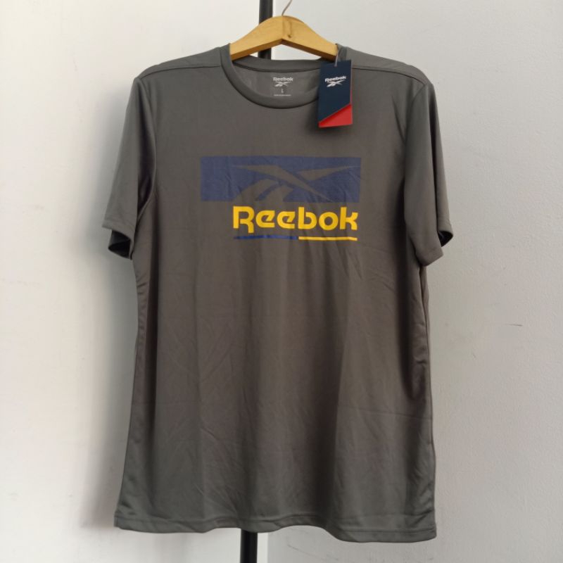 Jual Size S, M, L Baju Olahraga Pria Reebok Grey Original | Shopee ...