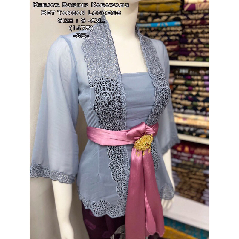 Jual Wkb Kebaya Jadi Bordir Motif Kerawang Terbaru Kebaya Jadi