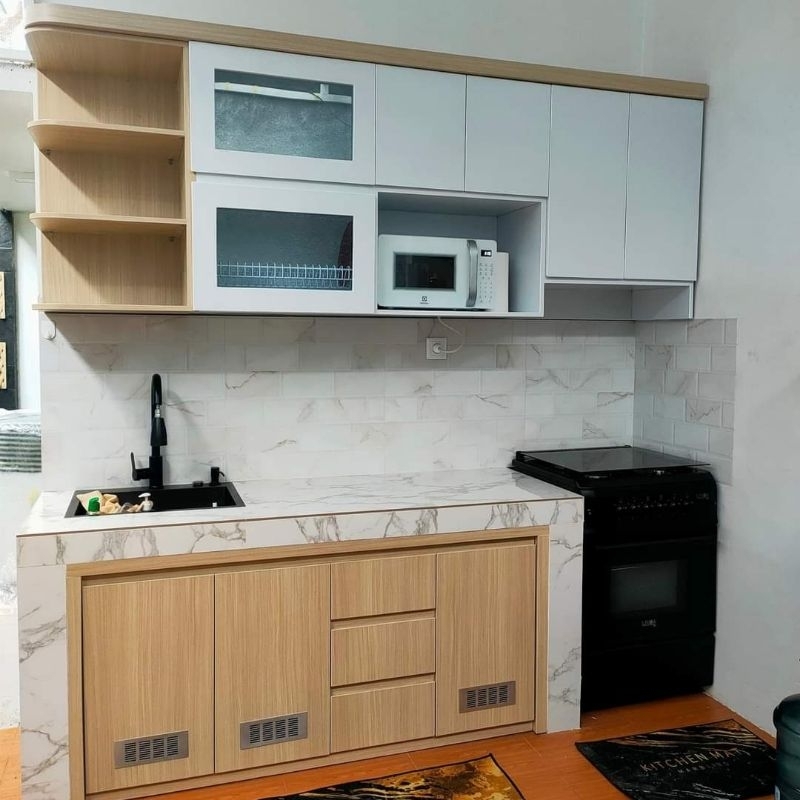Jual Kitchen set HPL Lemari dapur Meja dapur Rak dapur Kabinet dapur