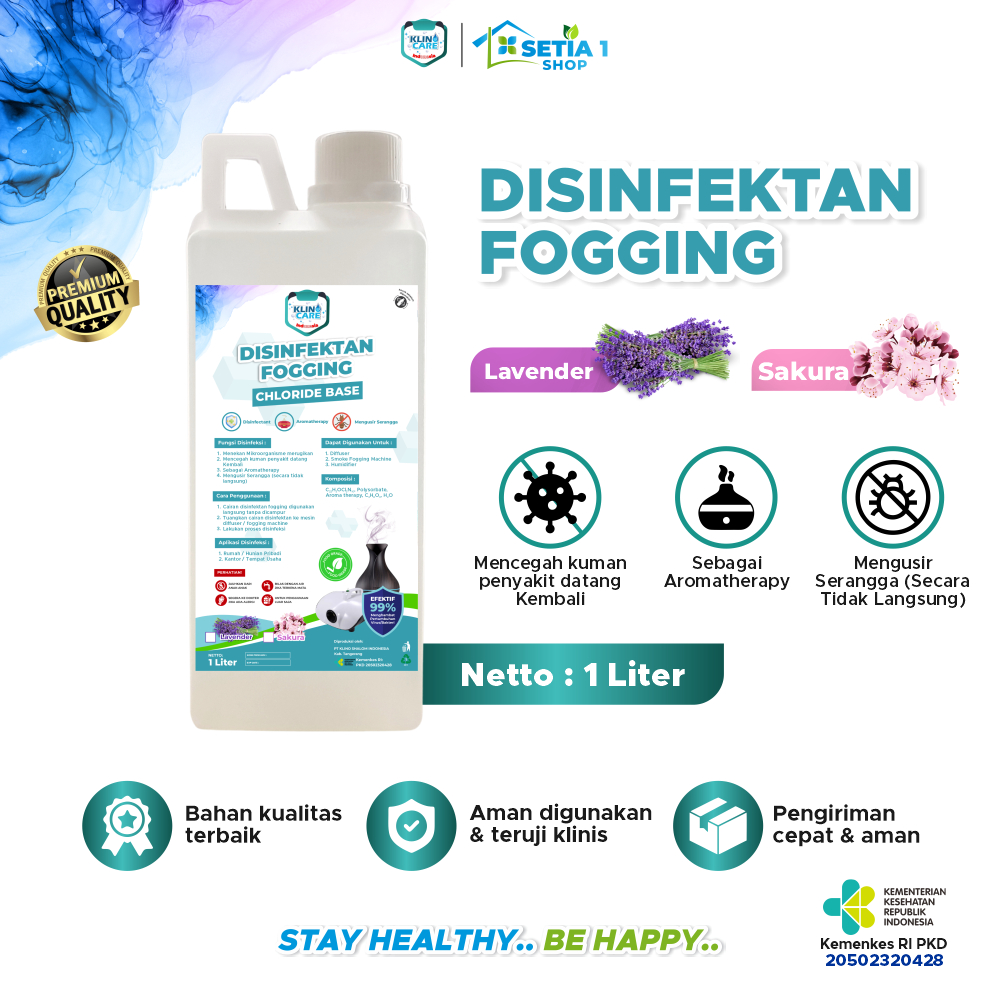 Jual Disinfektan Fogging KLINO CARE FOOD GRADE 1 Liter Diffuser ...