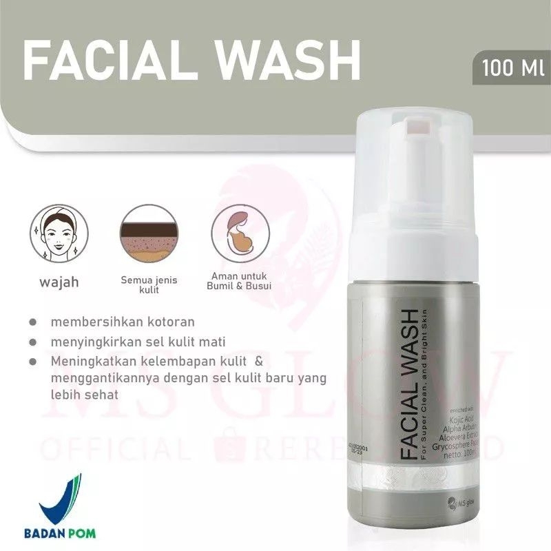 Jual Facial Wash Ms Glow Sabun Cuci Muka Ms Glow Ms Glow Facial Wash Shopee Indonesia