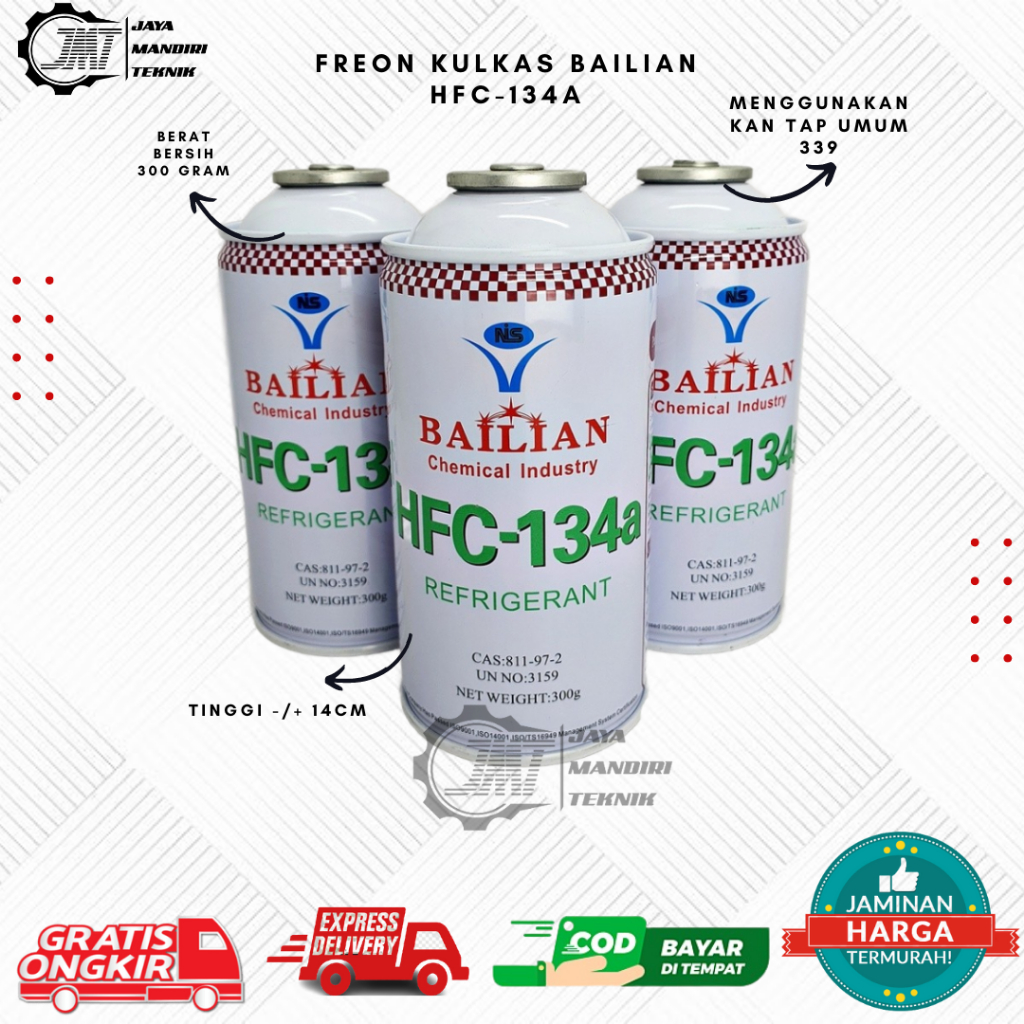 Jual Freon Bailian/ Freon Kulkas / Freon ac Mobil / Freon r134a Bailian