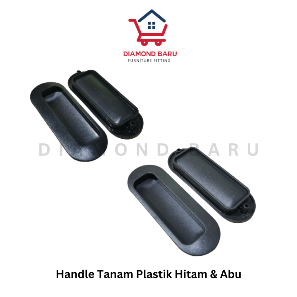 Jual Tarikan Tanam Plastik Laci Lemari Handle Oval Pintu Sliding Pcs