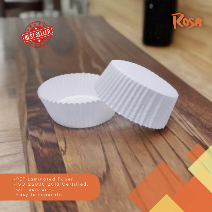 Jual ROSA Bread Case Kertas Roti Round White | Shopee Indonesia