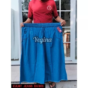 Kulot Jeans Jumbo Wanita Mayung Panjang Besar Xxl Xl Bigsize Blue Navy Black