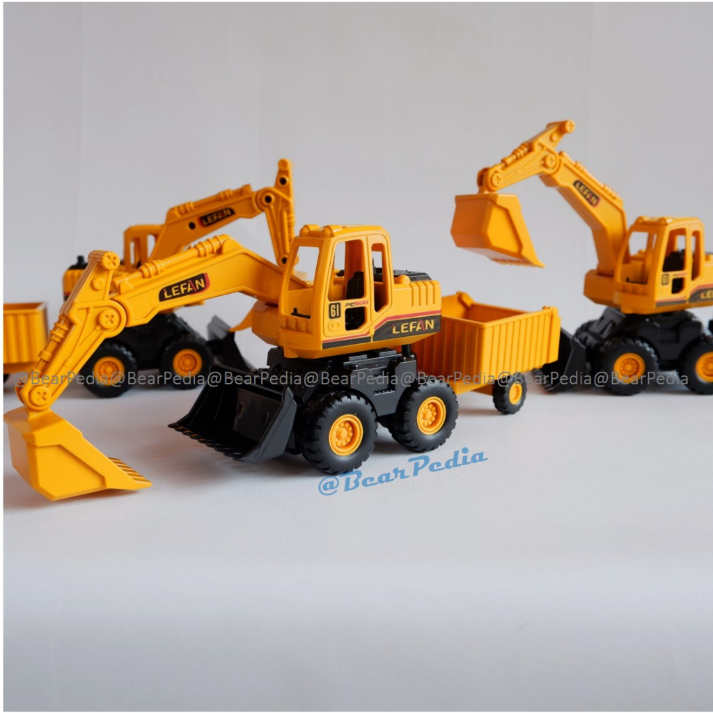 Jual DIECAST 3 In 1 KONSTRUKSI ALAT BERAT Excavator, Buldozer Dump ...