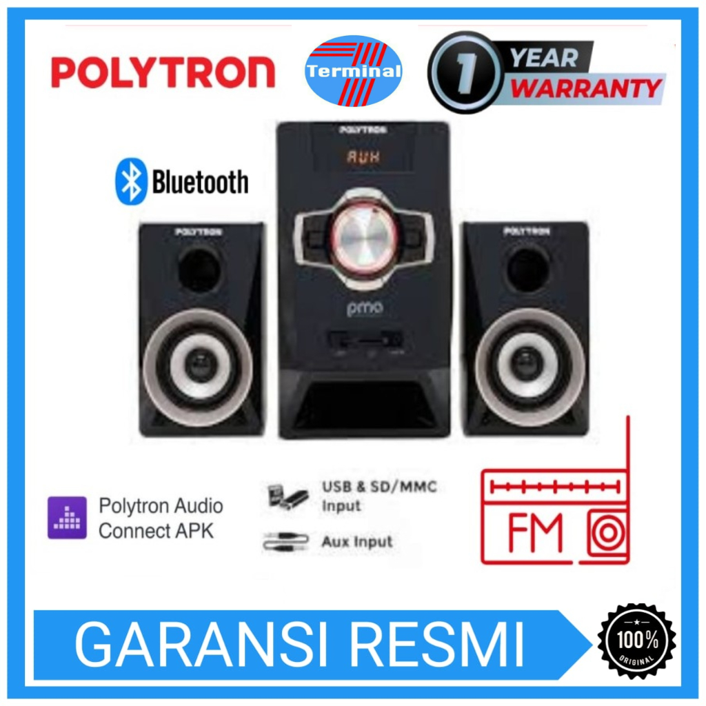 Jual POLYTRON SPEAKER MULTIMEDIA PMA 9321 GARANSI RESMI | Shopee Indonesia