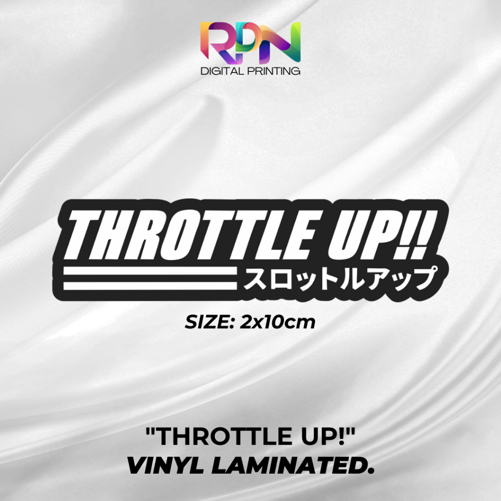 Jual STIKER/STICKER PRINTING PRINCUTT THROTTLE UP VIRALL | Shopee Indonesia