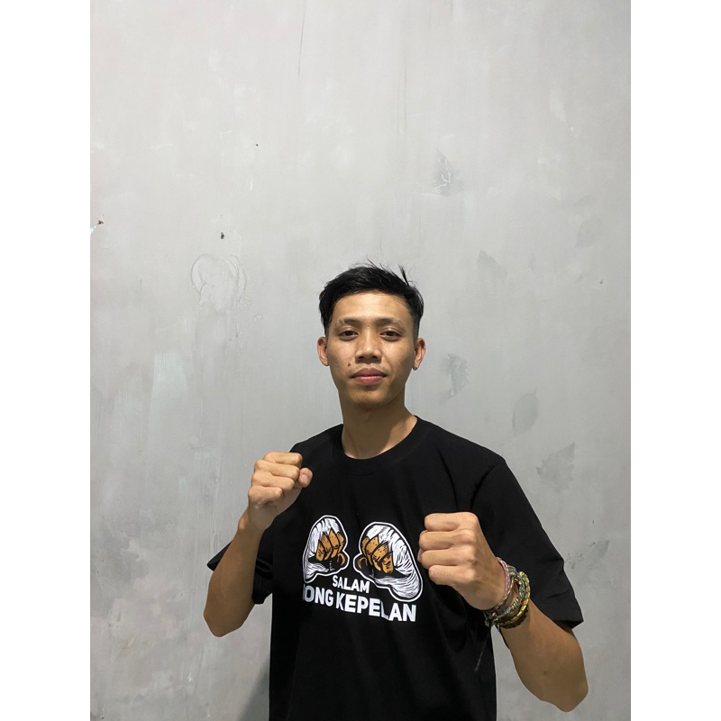 Jual Kaos Salam Rong Kepelan (Nek Koe Ra Trimo) versi HITAM | Shopee ...