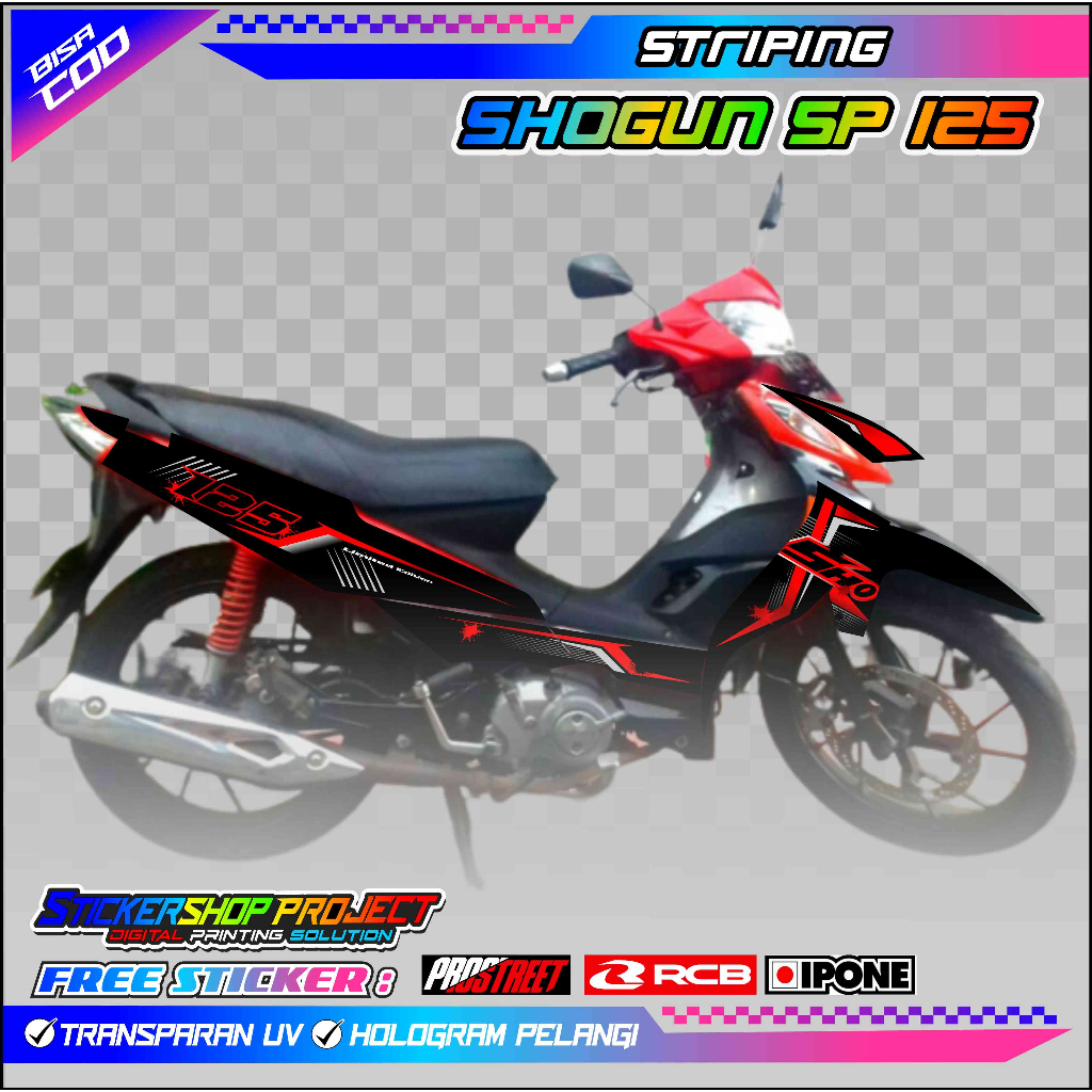 Jual STRIPING VARIASI SUZUKI SHOGUN 125 SP / STIKER MOTOR SUZUKI SHOGUN ...